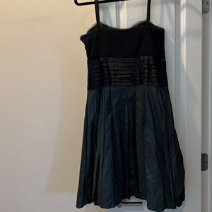 BCBG black and dark green cocktail dress